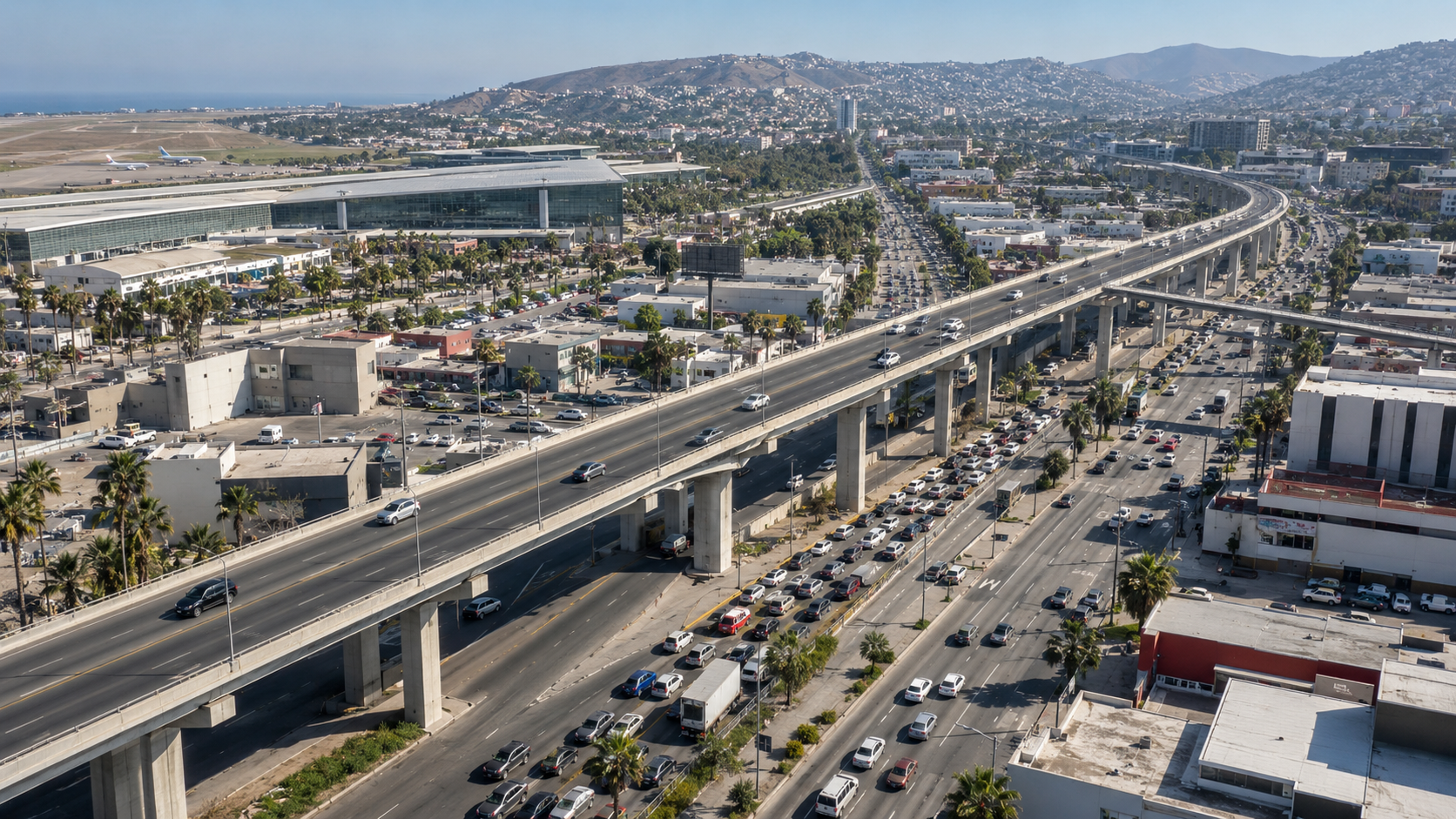 VIADUCTO ELEVADO DE TIJUANA: INGENIEROS ADVIERTEN QUE HACEN FALTA MÁS ACCESOS